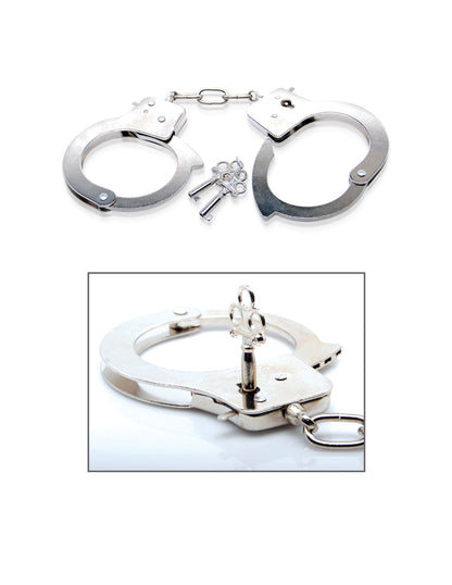 Pipedream Fetish Fantasy Series Limited Edition Metal Handcuffs - Silver