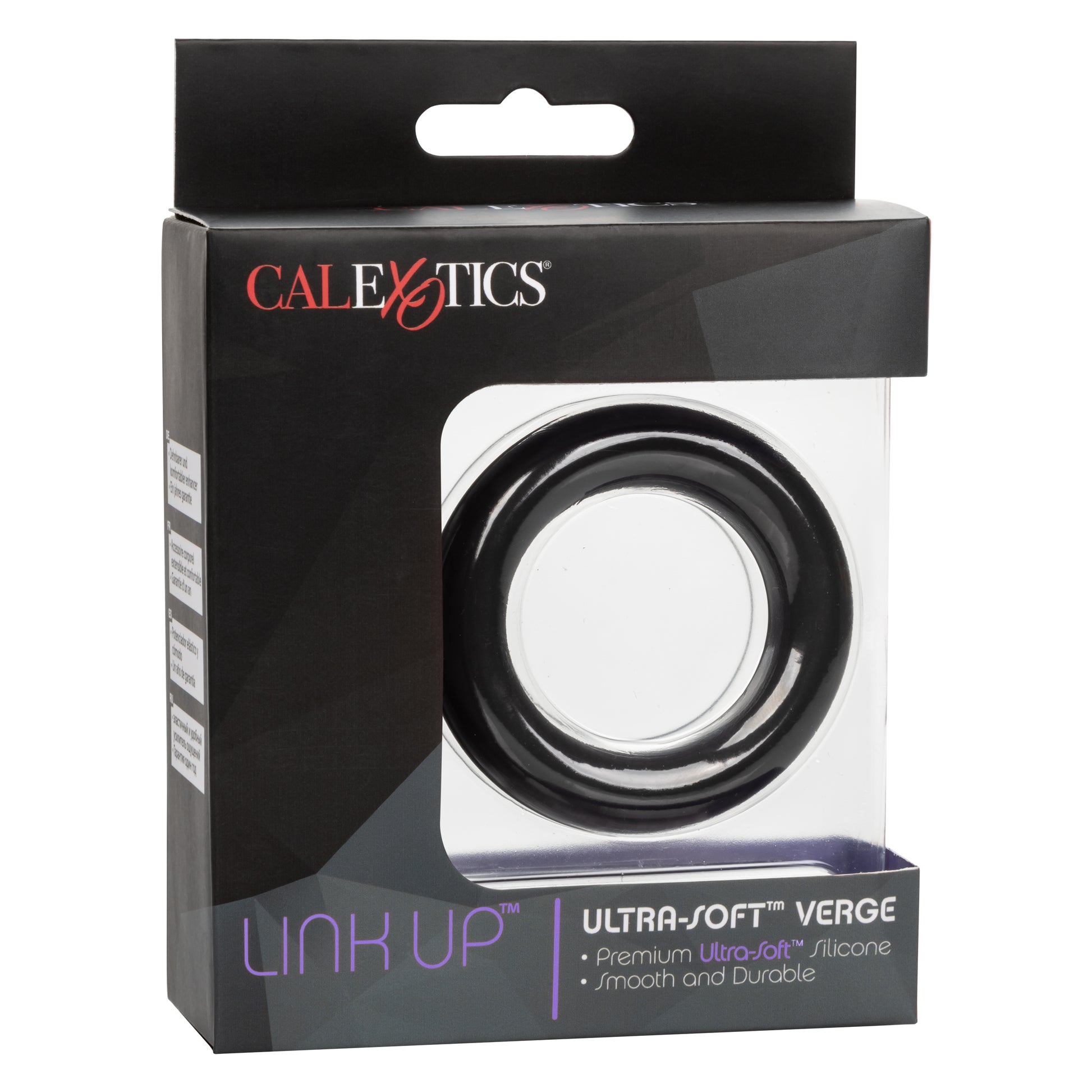 CalExotics Link Up Ultra-Soft Verge Cock Ring – Black