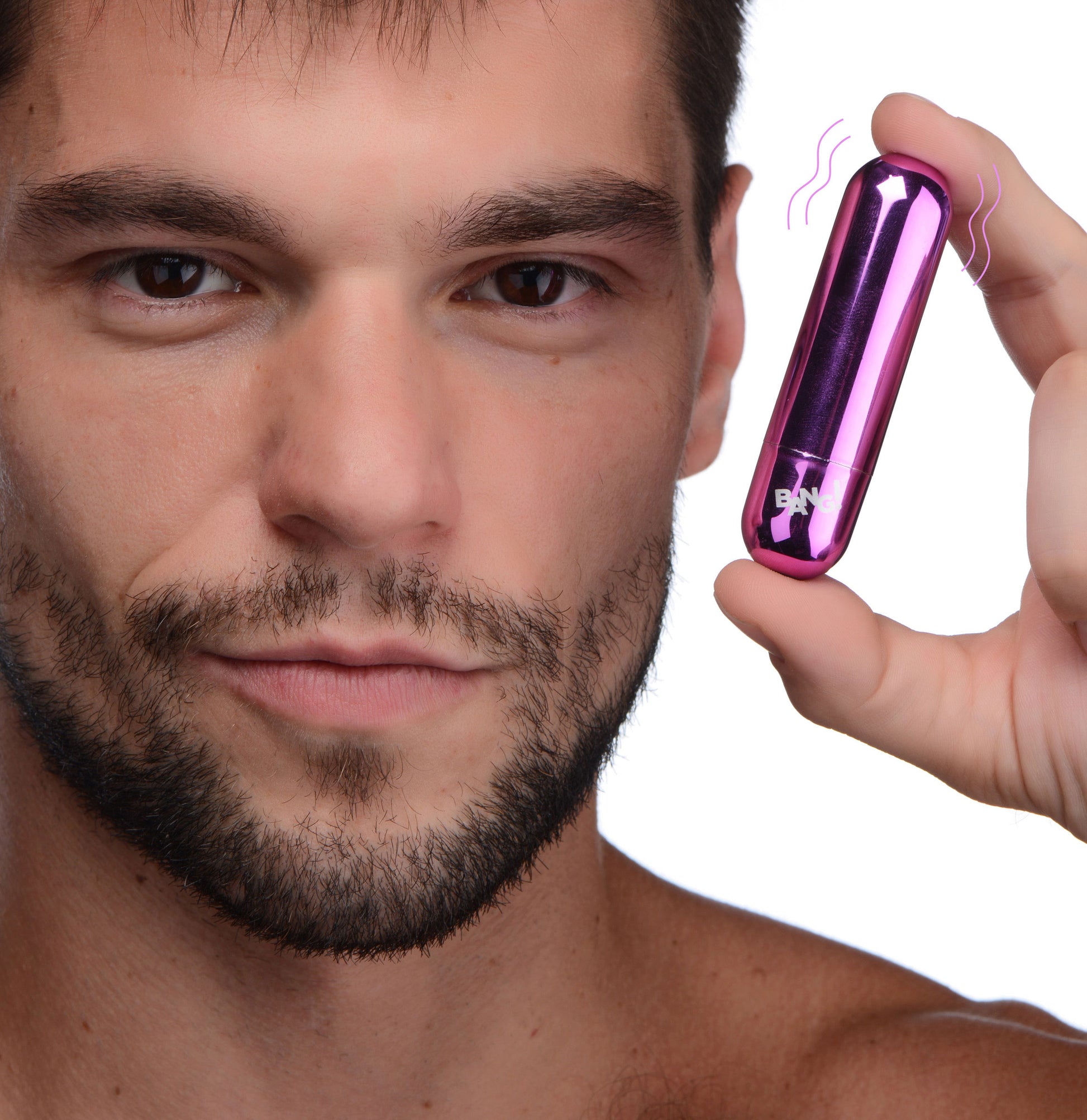 XR Brands 10x Rechargeable Vibrating Metallic Bullet - Purple - 10 Vibration Patterns