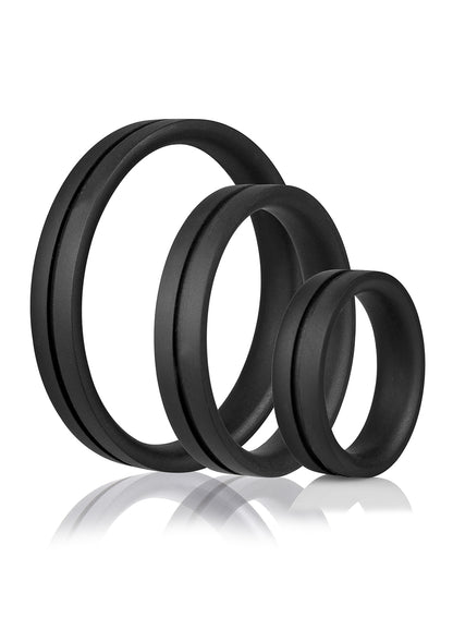 Screaming O RingO Pro X3 Cock Ring Set – Black – Waterproof