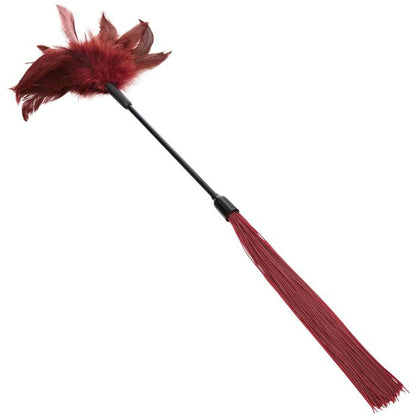 Sportsheets Enchanted Feather Tickler – Burgundy – Dual-Action Teaser