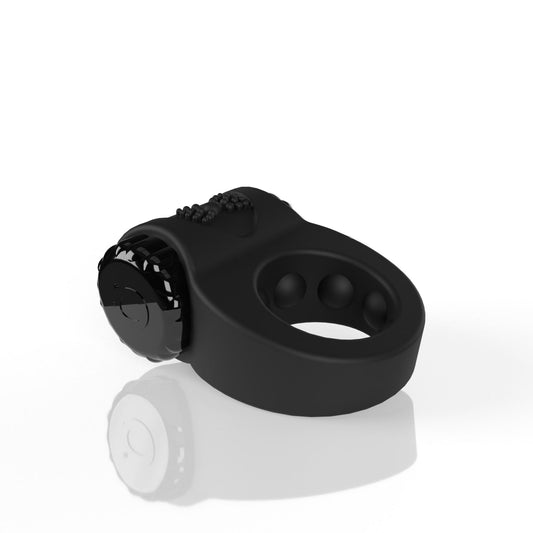 Screaming O Big O Ritz Rechargeable Vibe Ring - Multi-Speed Waterproof - Black