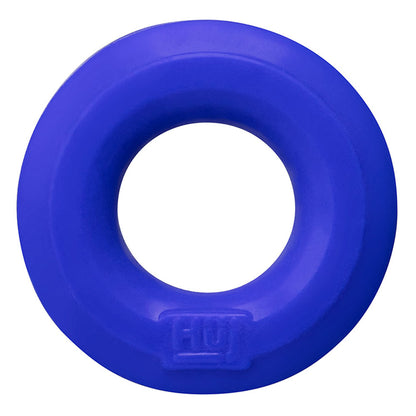 Hunkyjunk C-Ring - Blue - Super-Stretchy Silicone Ring with Lube Channel