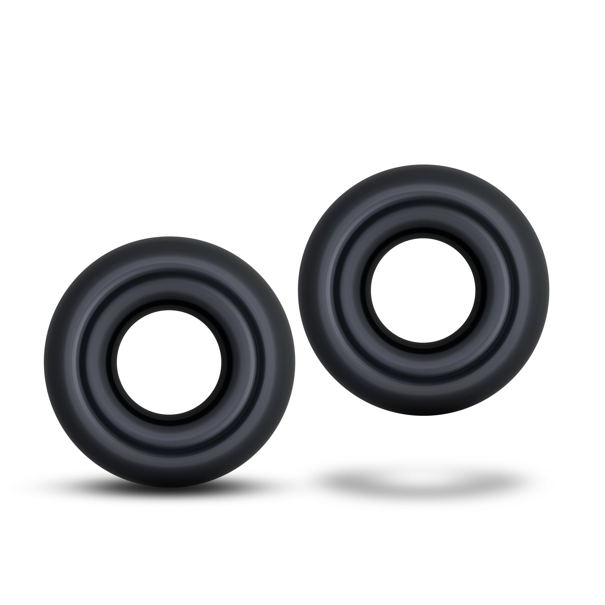 Blush Stay Hard Donut Rings – Oversized Cock Rings – Black