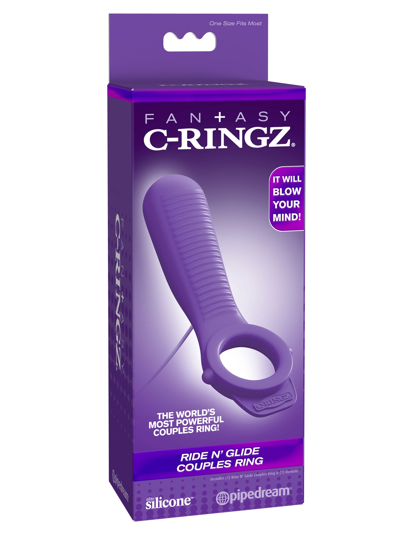 Pipedream Ride N' Glide Couples Ring – Purple – Multi-Speed Vibrating