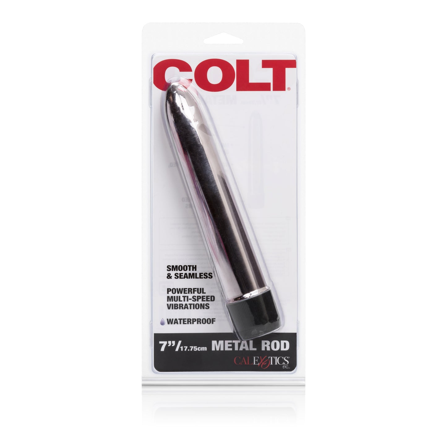 Colt Metal 7 Inch Vibrator – Silver