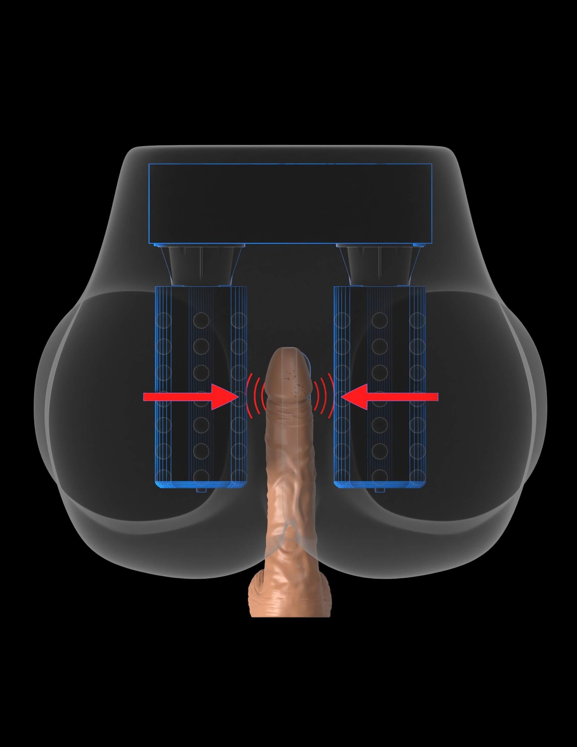 Pipedream Milk Me Silly Masturbator - Beige - Dual Gyrating Motors