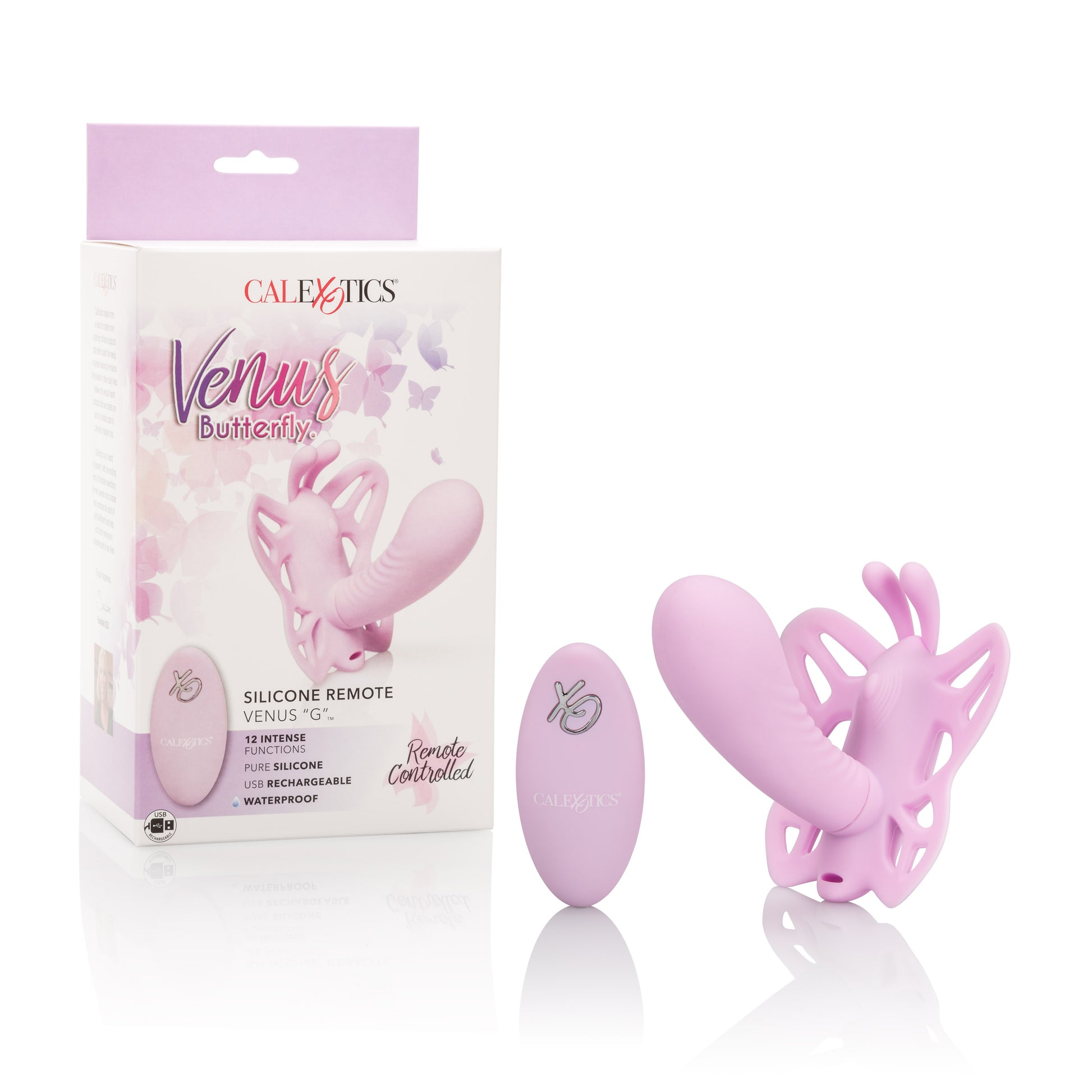 CalExotics Venus Butterfly Silicone Remote G-Spot Massager – Pink