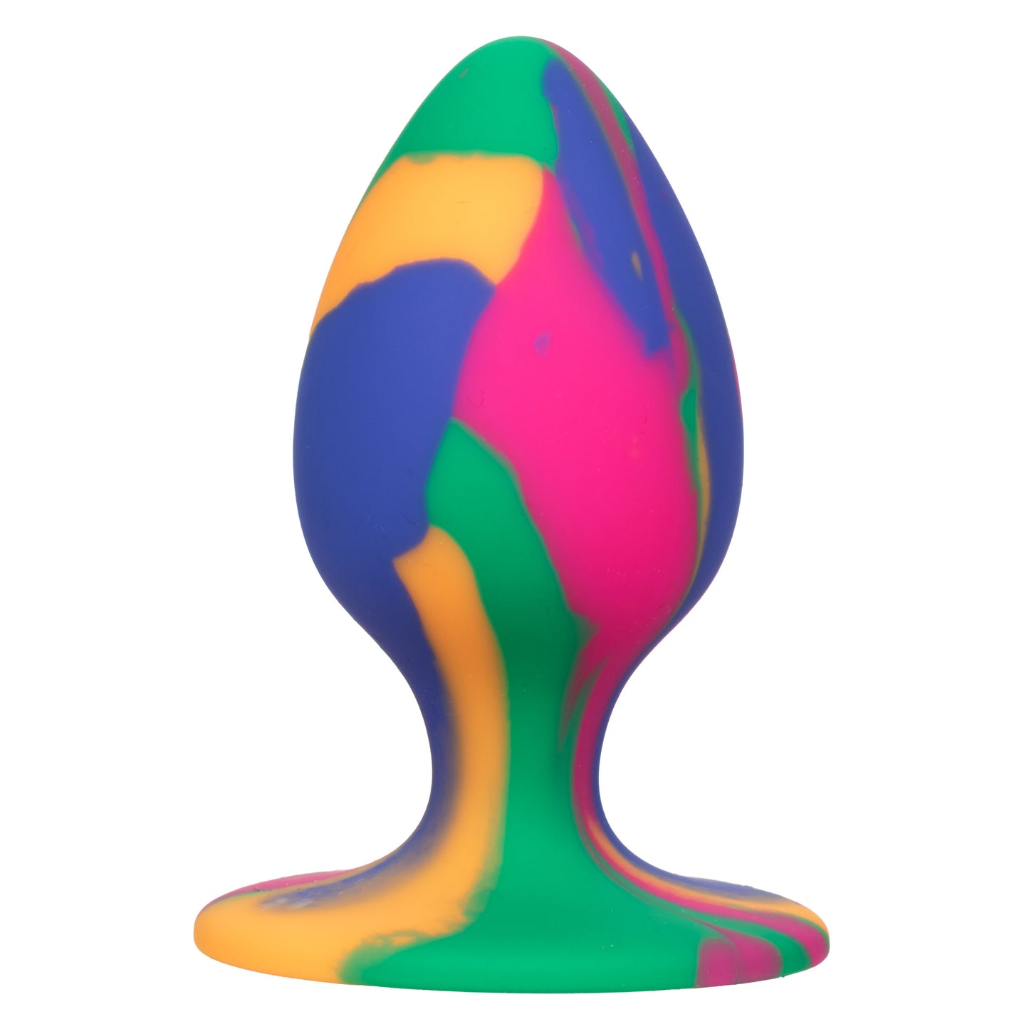 CalExotics Cheeky Medium Tie-Dye Plug with Suction Cup Base - Multi