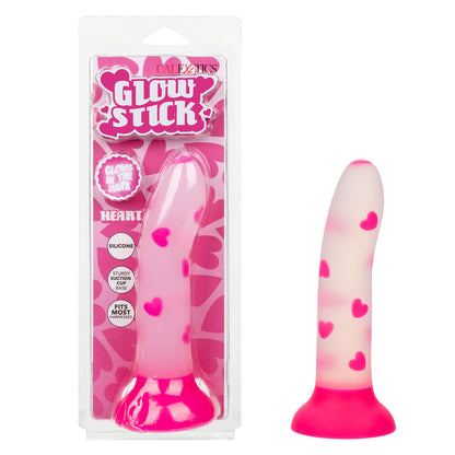 CalExotics Glow Stick Heart - Pink Silicone Toy with Glow-in-the-Dark Feature