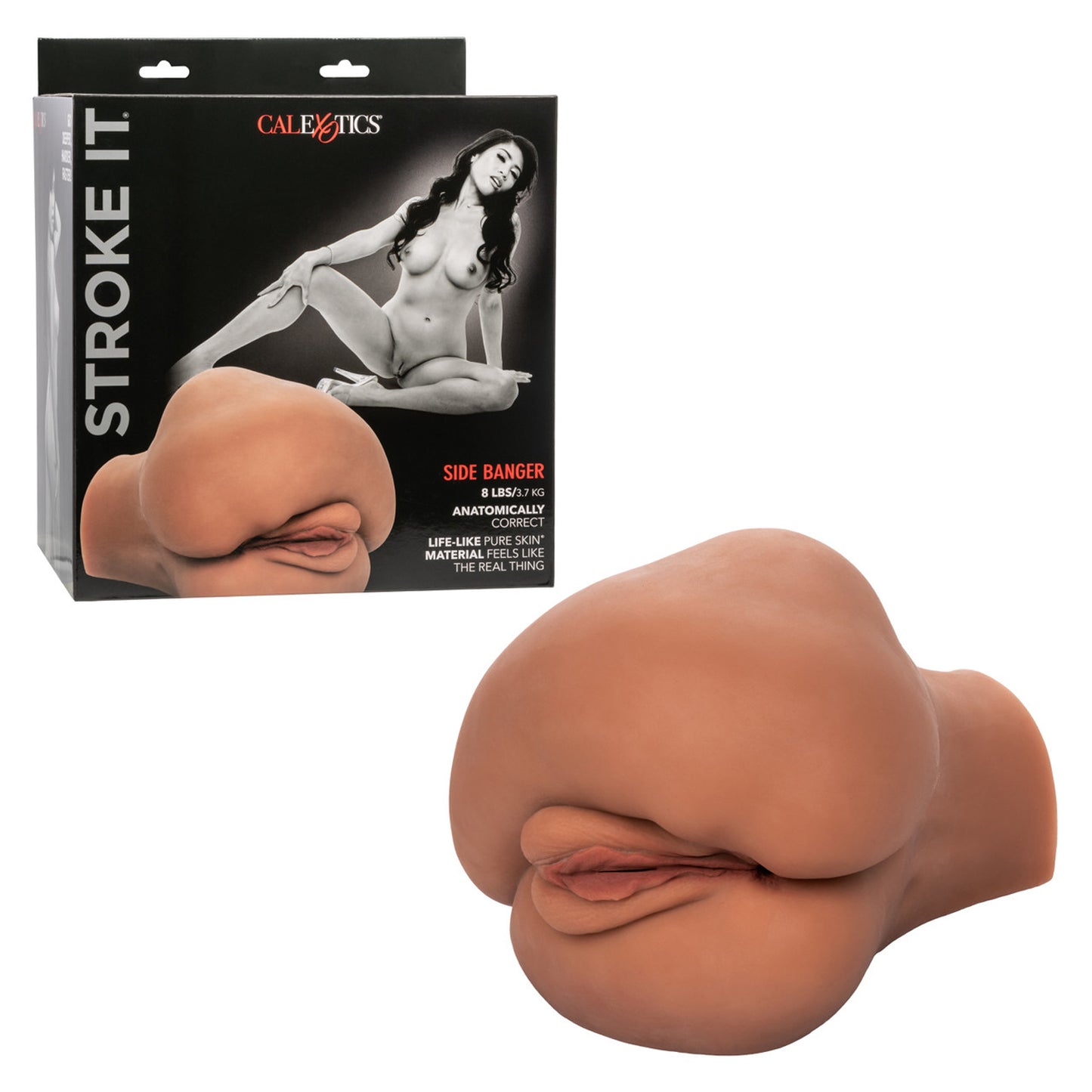 CalExotics Stroke It Side Banger Ass Stroker – Brown