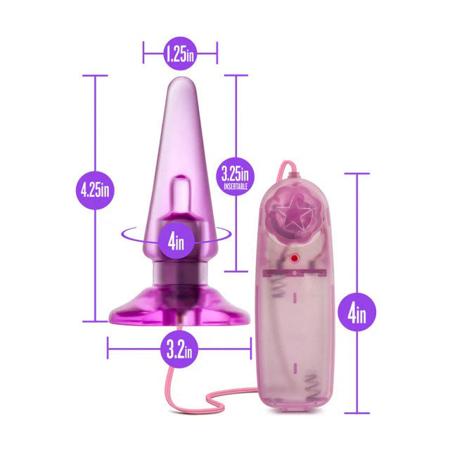 Blush Anal Pleaser - 4.5 Inch Vibrating Anal Toy - Pink