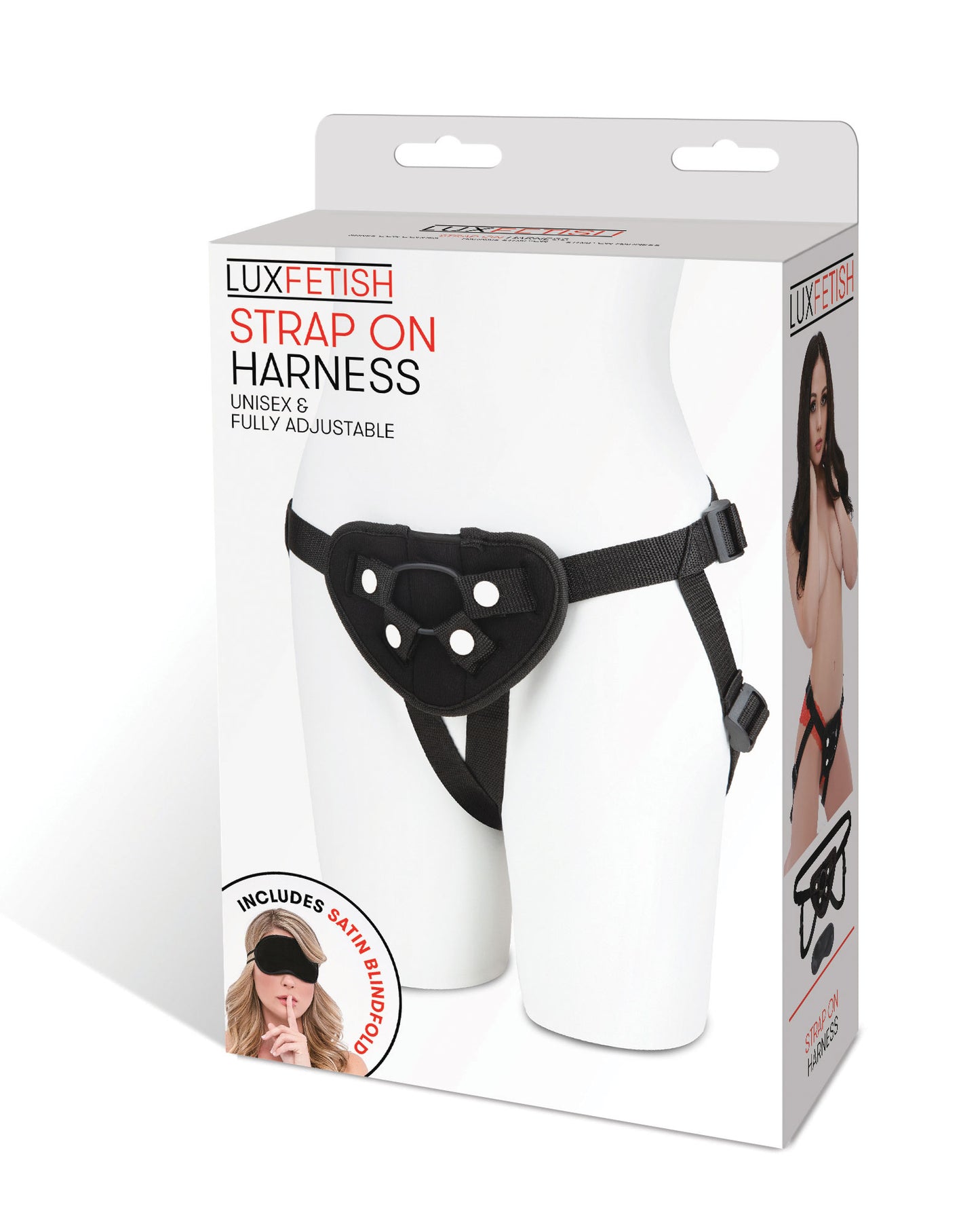 Electric Novelties Neoprene Strap-On Harness with Adjustable Straps - Black