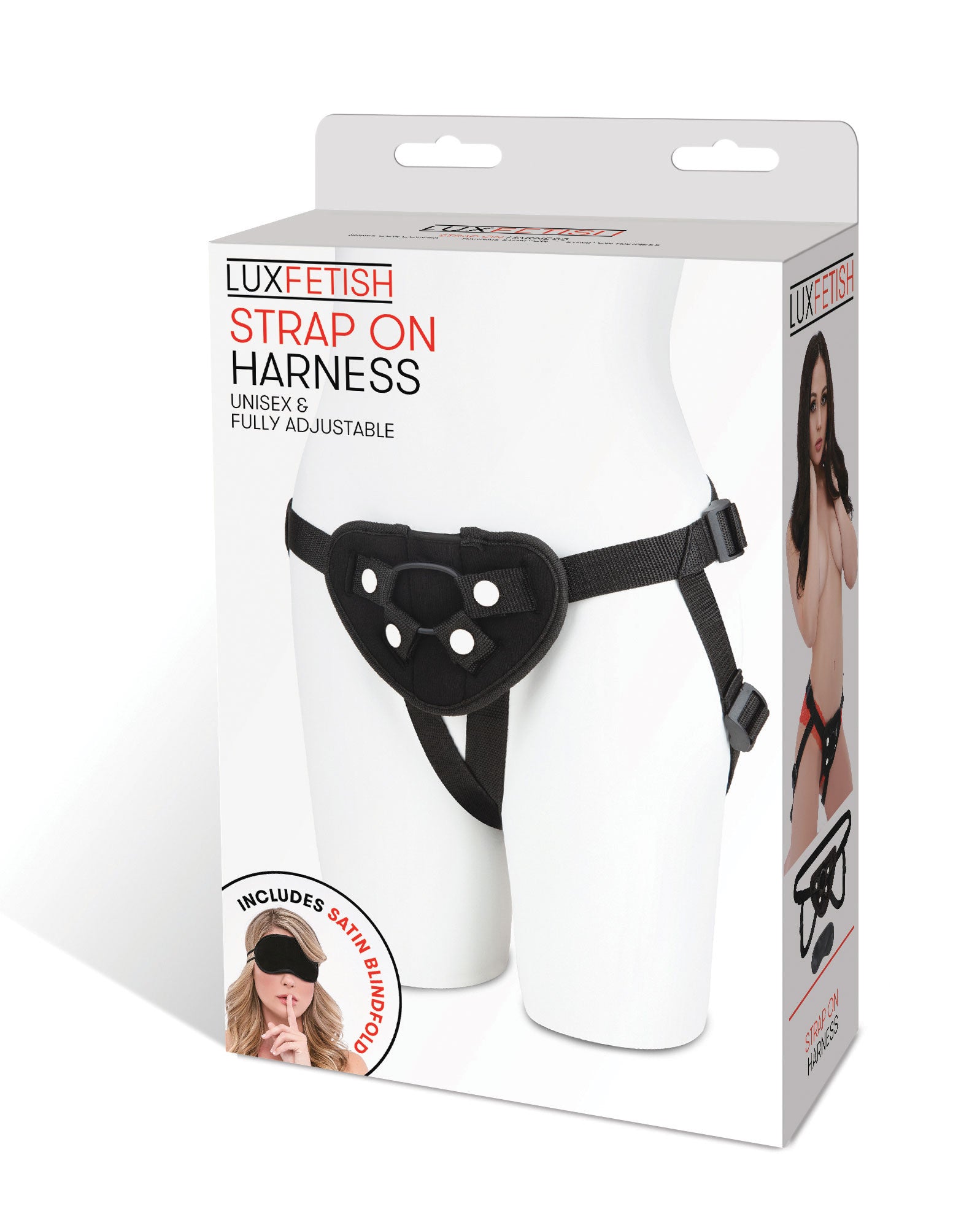 Electric Novelties Neoprene Strap-On Harness with Adjustable Straps - Black