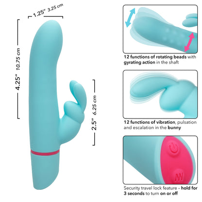 CalExotics Love Bunny Rotating Bunny - Blue Dual Stimulator