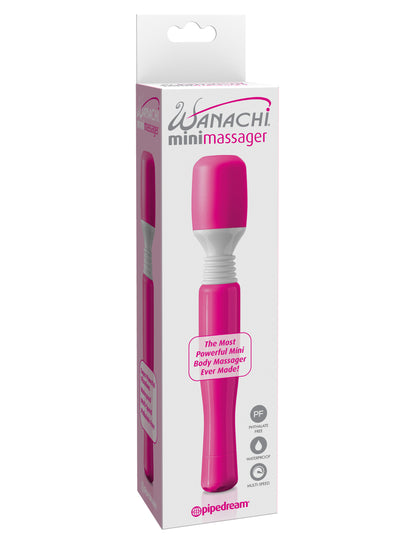 Pipedream Mini Wanachi Massager – Multi-Speed, Waterproof, Pink
