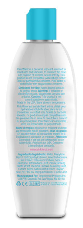 Gun Oil Pink Water Based Lubricant for Women 8 Oz – Moisturizing and Lubricating