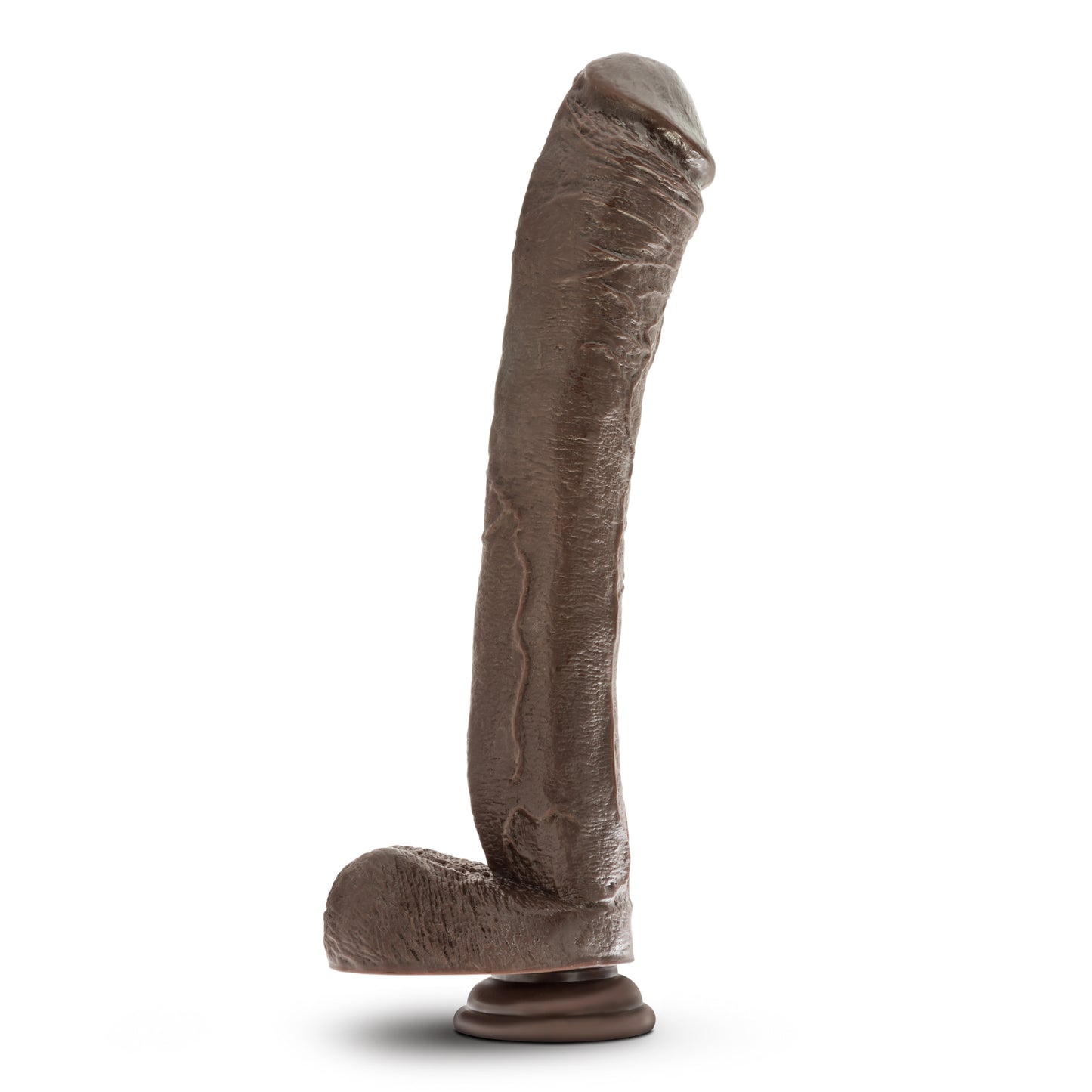 Dr. Skin Mr. Ed 13 Inch Dildo with Suction Cup - Realistic Chocolate Color