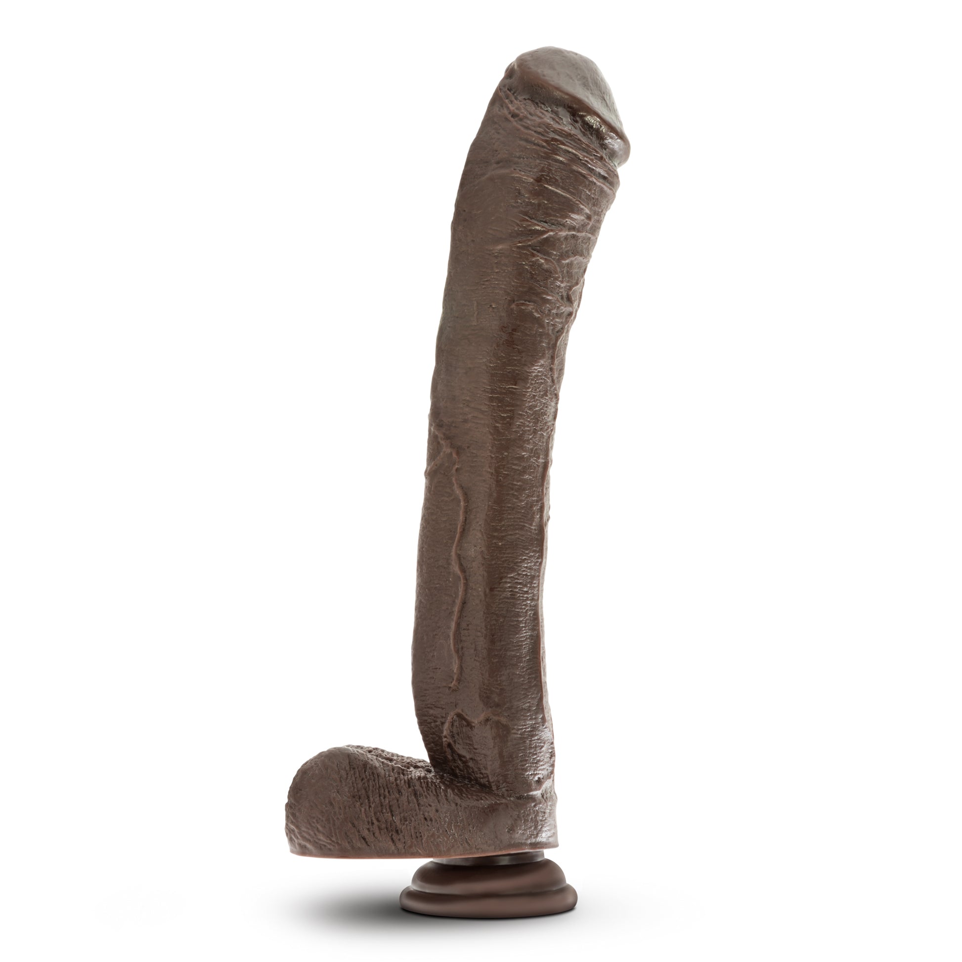 Dr. Skin Mr. Ed 13 Inch Dildo with Suction Cup - Realistic Chocolate Color