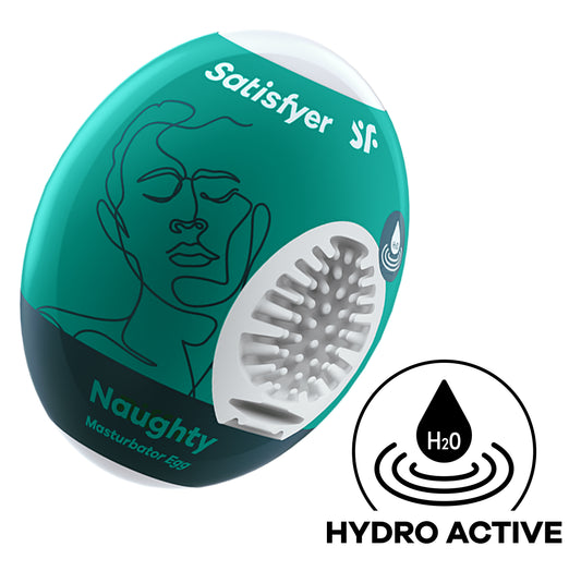 Satisfyer Naughty Masturbator Egg – Dark Green – Single Use