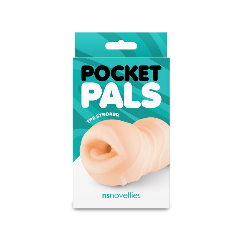NS Novelties Pocket Pals Mouth Stroker - Realistic White