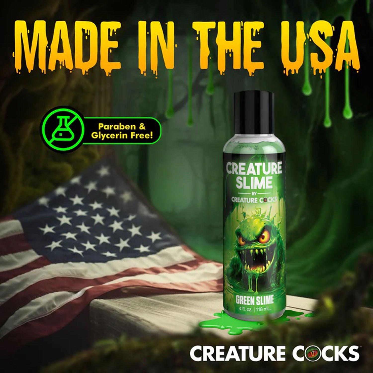XR Brands Creature Slime Water-Based Lubricant – Green