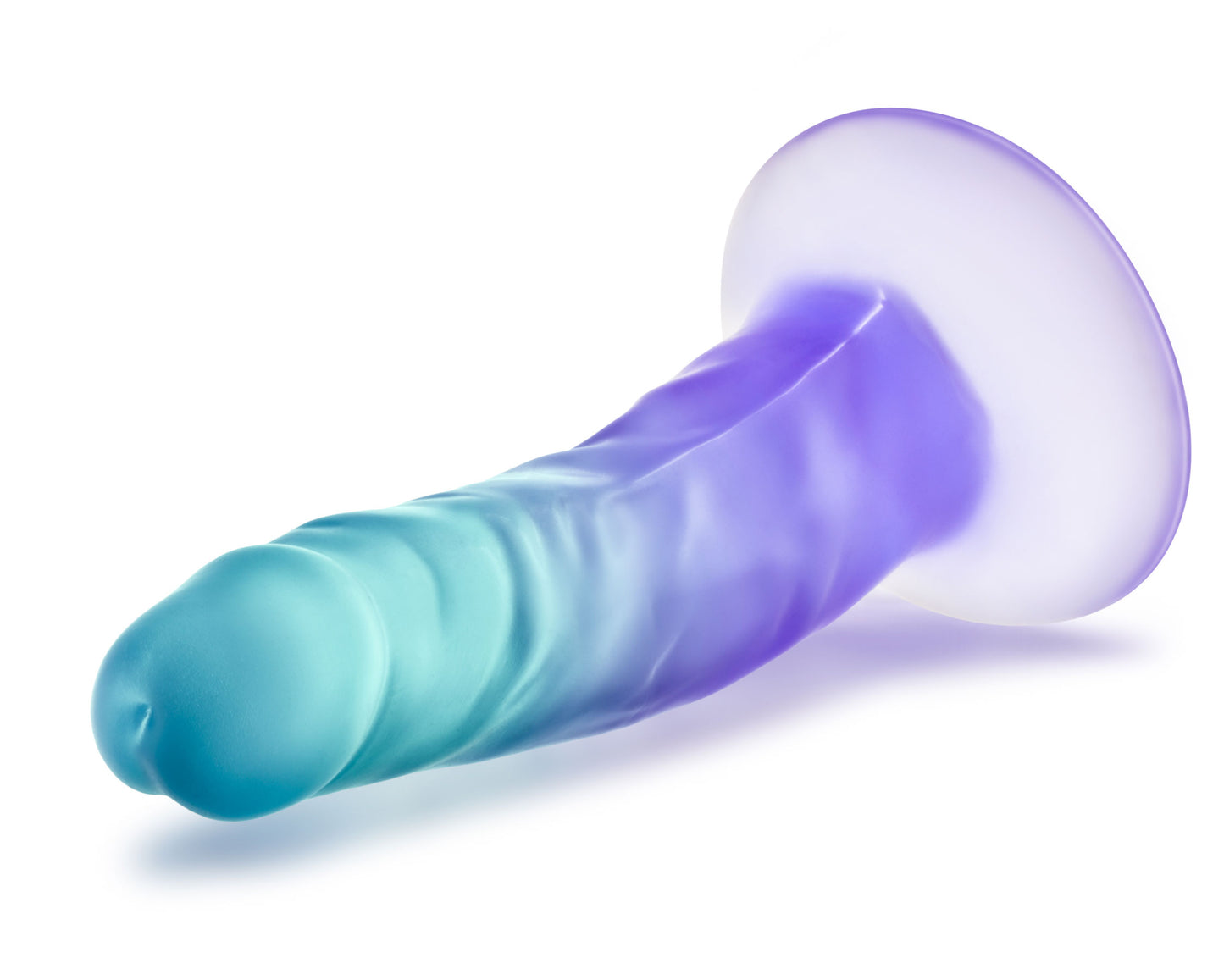 B Yours Morning Dew 5 Inch Dildo with Suction Cup Base - Sapphire