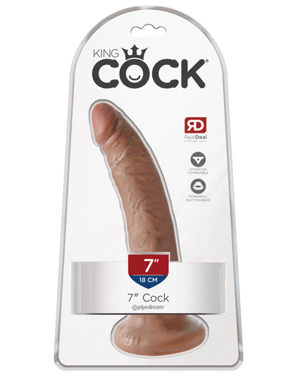 Pipedream King Cock 7 Inch Cock - Realistic Tan Dildo with Suction Cup