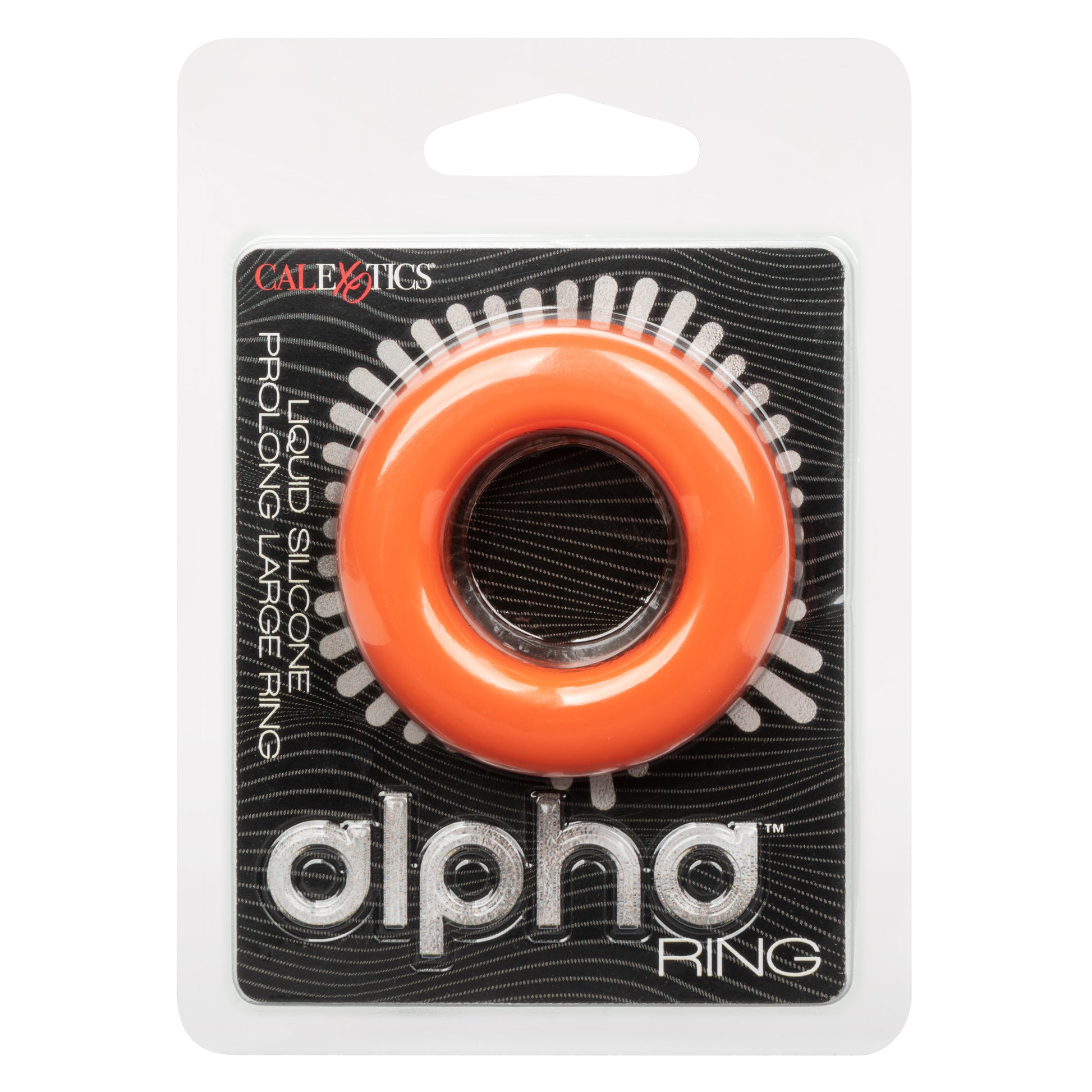 CalExotics Alpha Liquid Silicone Prolong Large Ring – Orange – Waterproof
