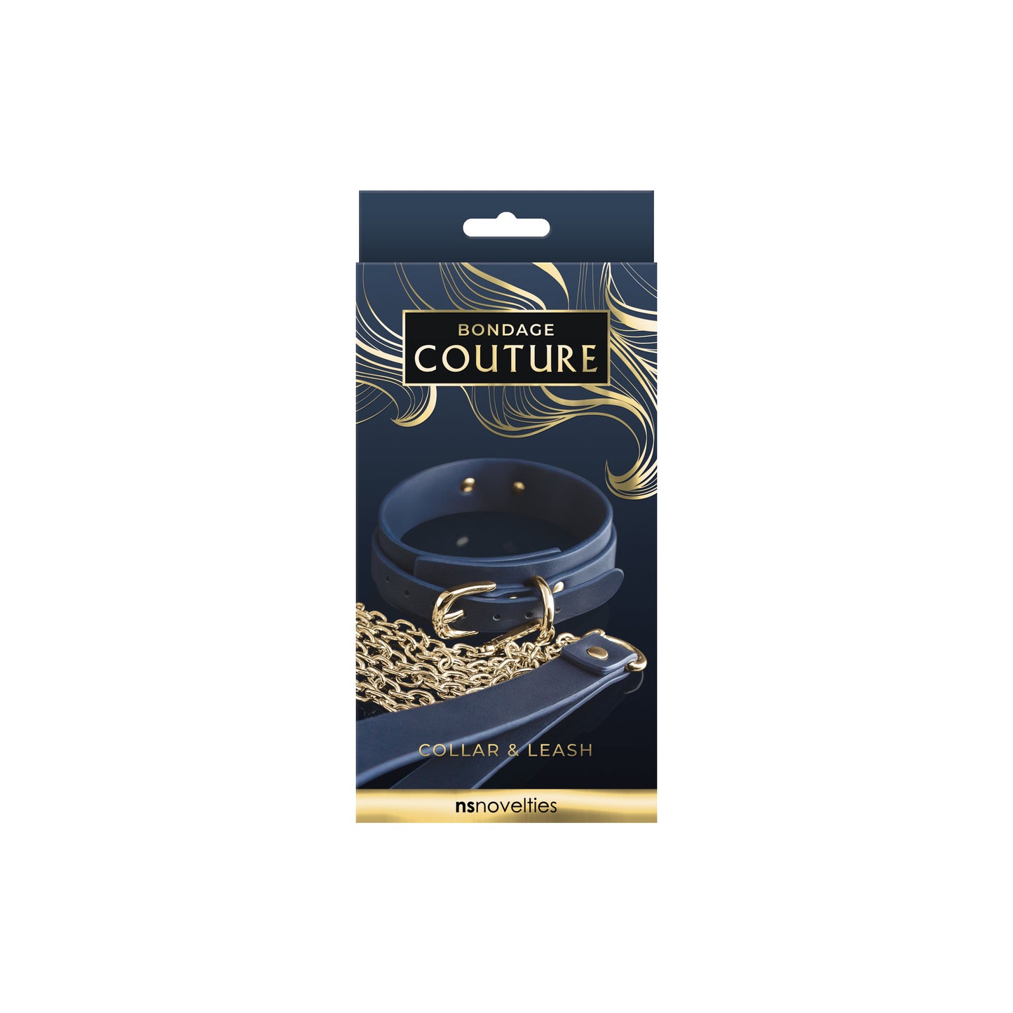 Bondage Couture Collar and Leash Set – Blue