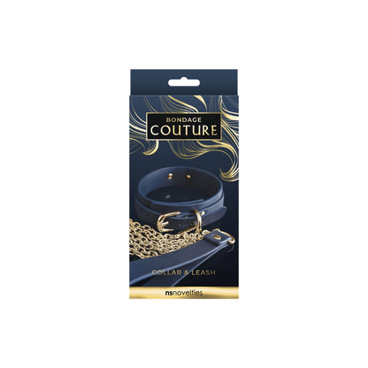 Bondage Couture Collar and Leash Set – Blue