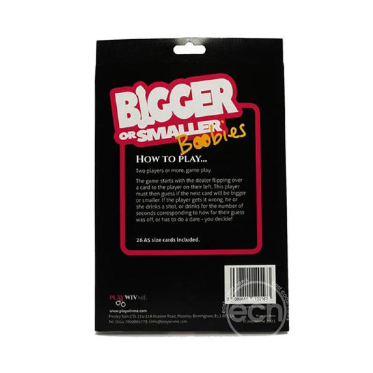 Creative Conceptions Play Wiv Me Bigger or Smaller Boobs Card Game