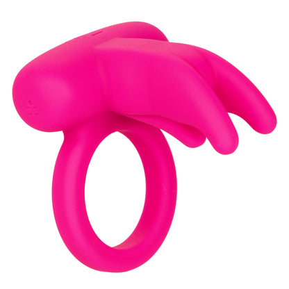 CalExotics Silicone Rechargeable Triple Clit Flicker – Pink – Multi-Function Vibrating Couples Enhancer