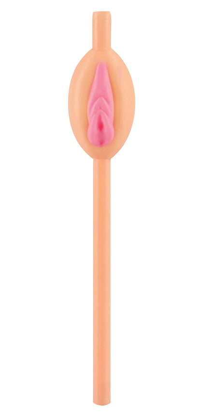 Hott Products Sexy Pussy Straws - 8 pcs - Beige