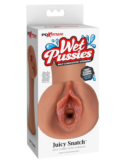 Pipedream Extreme Wet Pussies Juicy Snatch Stroker – Tan