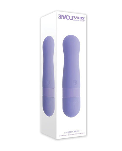 Evolved Novelties Squishy Bullet Vibrating Bullet for Internal and Clitoral Stimulation – Purple