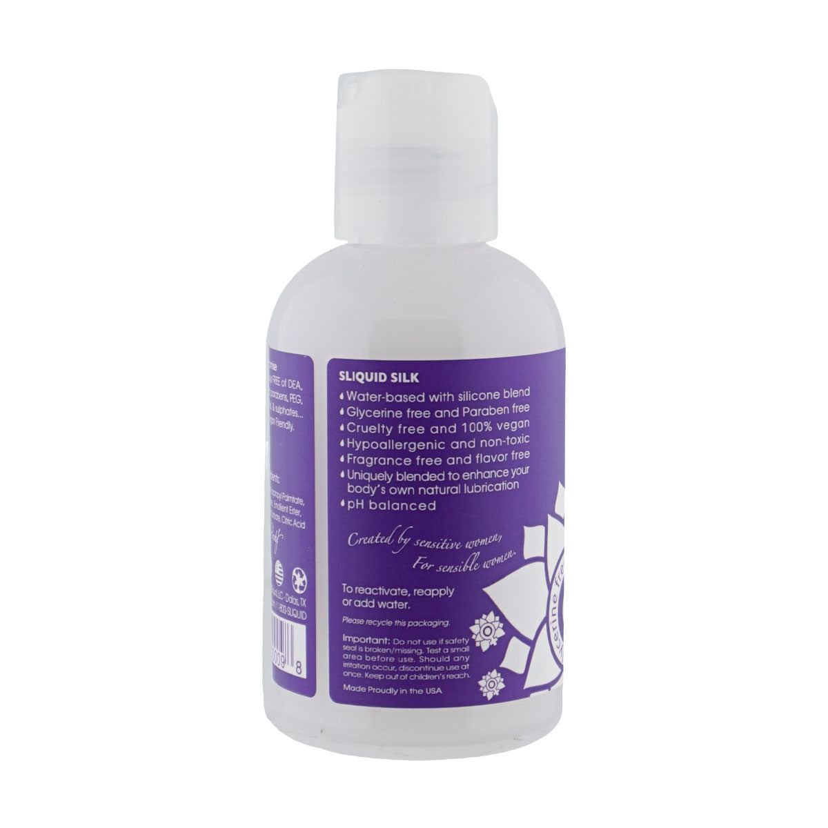 Sliquid Naturals Silk Hybrid Personal Lubricant – 4.2 Fl Oz