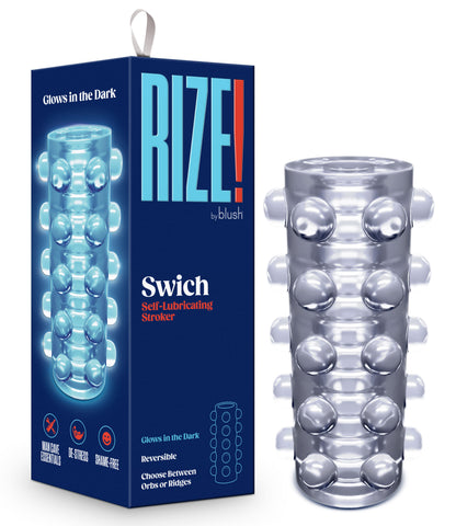 Rize Swich Glow in the Dark Self-Lubricating Stroker - Clear