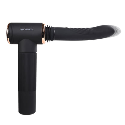 Evolved Novelties Too Hot to Handle Thrusting and Vibrating Machine – Black