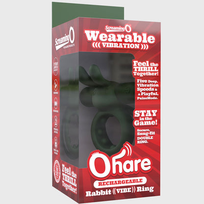 Screaming O Ohare Rechargeable Bullet - Green - Multi-Speed Vibration