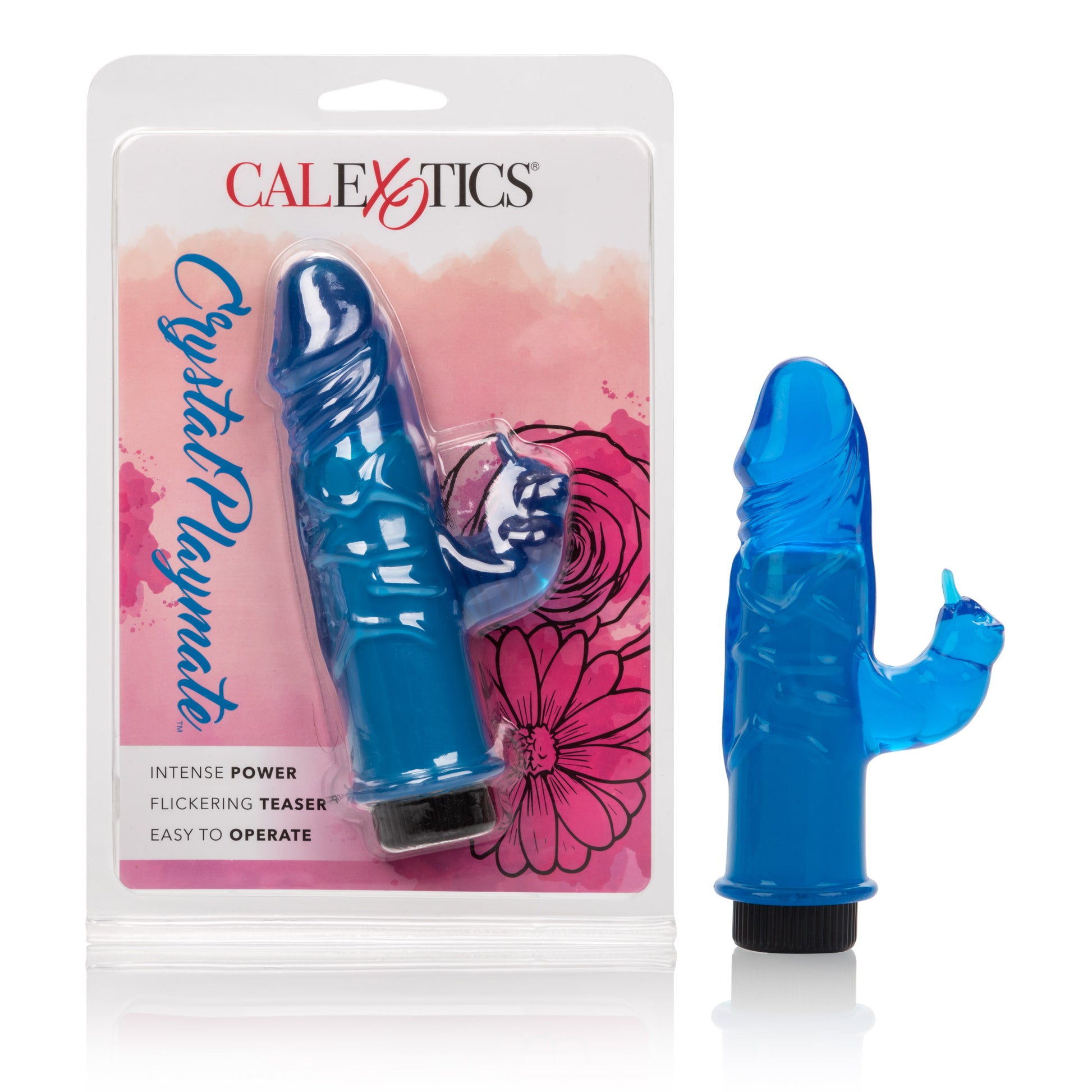 CalExotics Steph Crystal Playmate Compact Clitoral Stimulator – Blue