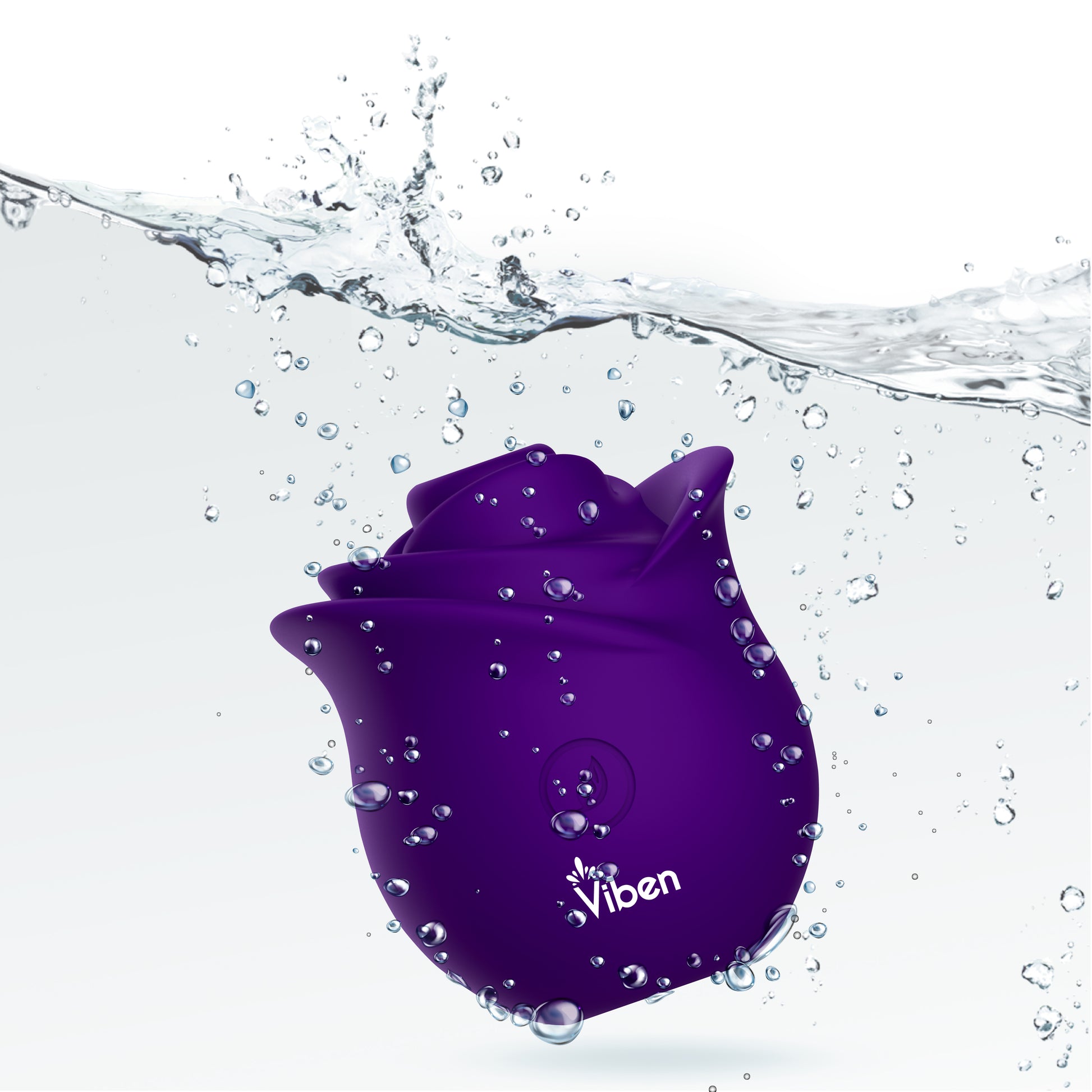 Viben Zen Rose Handheld Nipple and Clitoral Stimulator – Purple