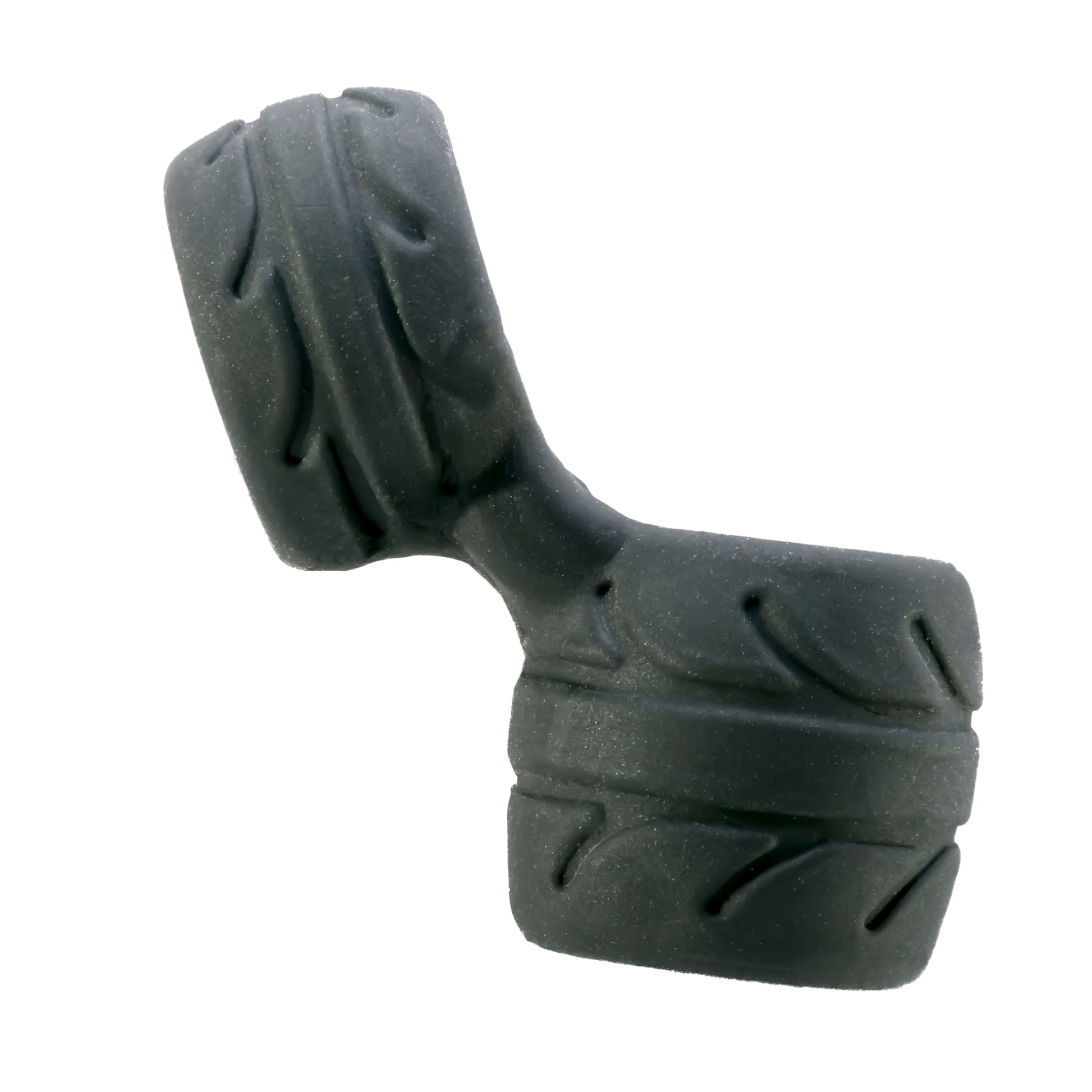 Perfect Fit Silaskin Cock & Ball Ring and Stretcher - Black