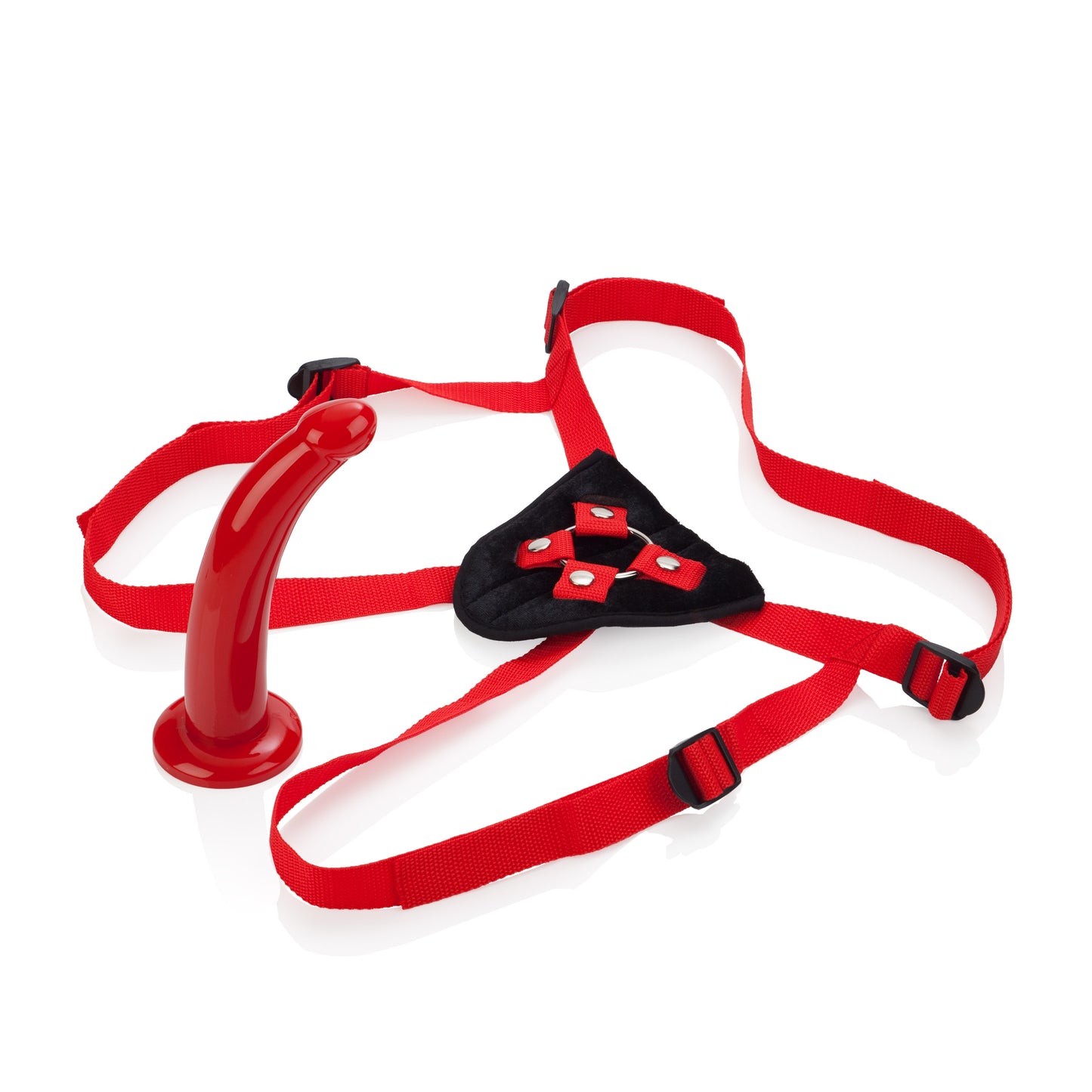 CalExotics Sophia's Red Rider Universal Harness with Removable Dong - Red