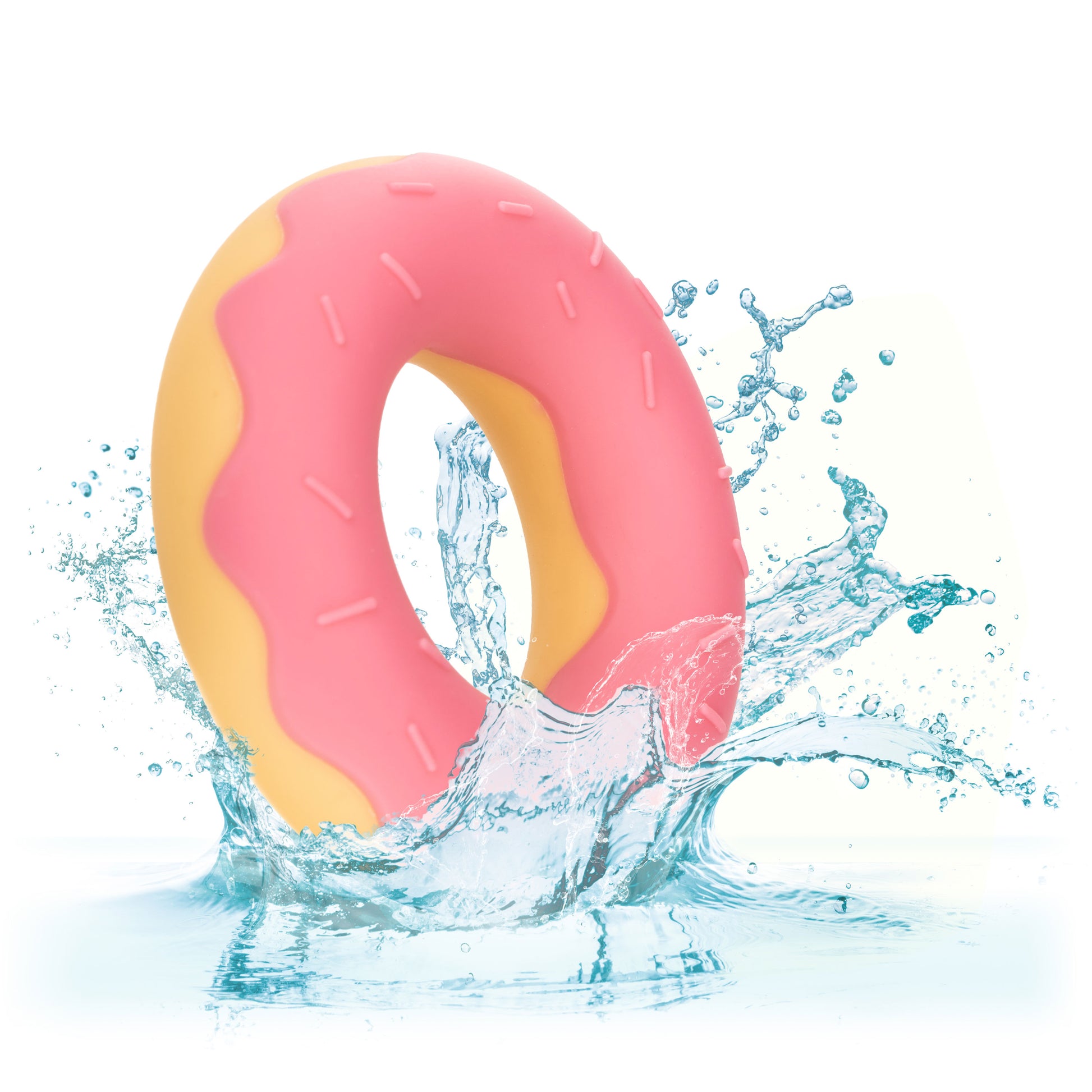 CalExotics Naughty Bits Dickin' Donuts Silicone Donut Cock Ring - Pink