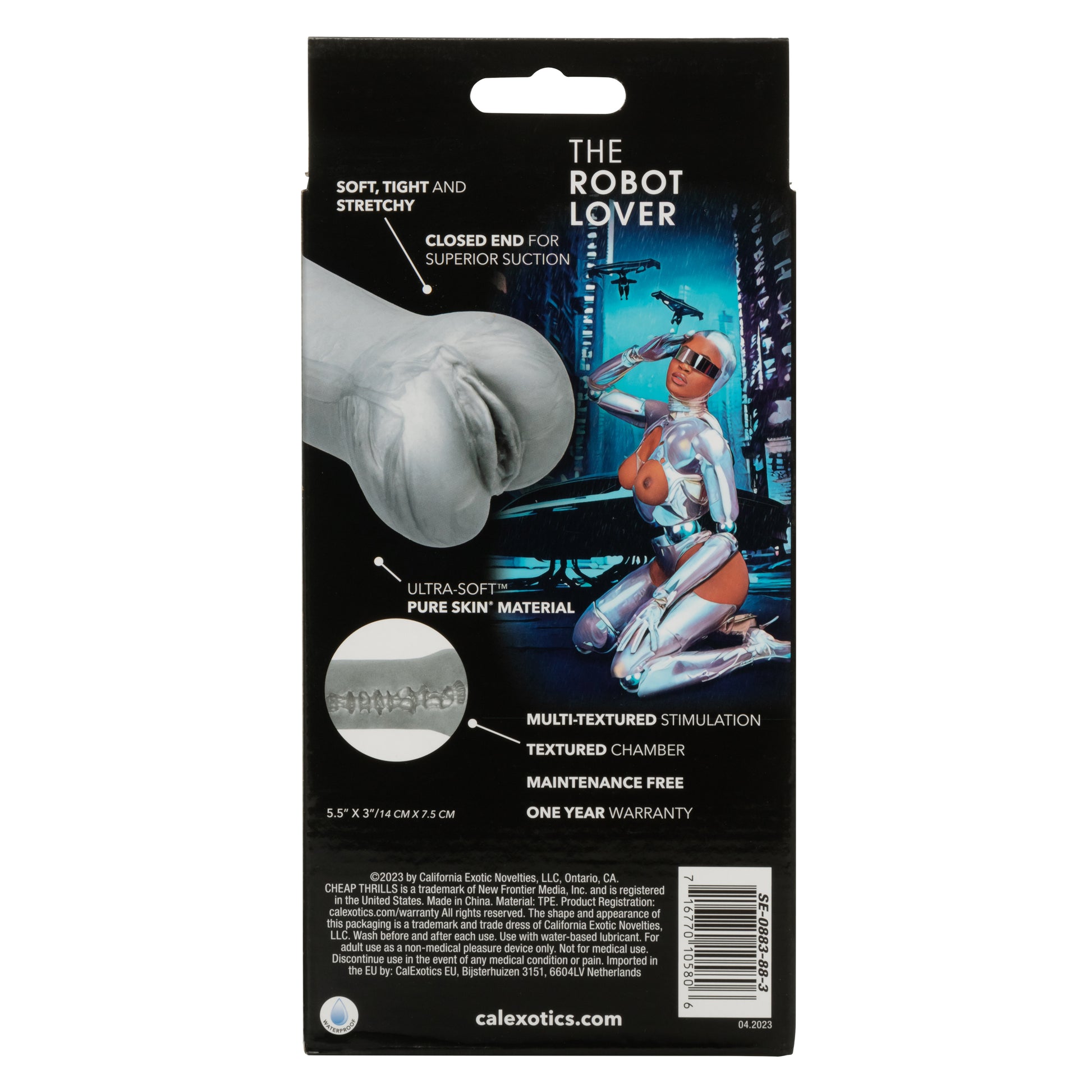 Cheap Thrills The Robot Lover Masturbator – Silver – Ultra-Soft with Superior Suction