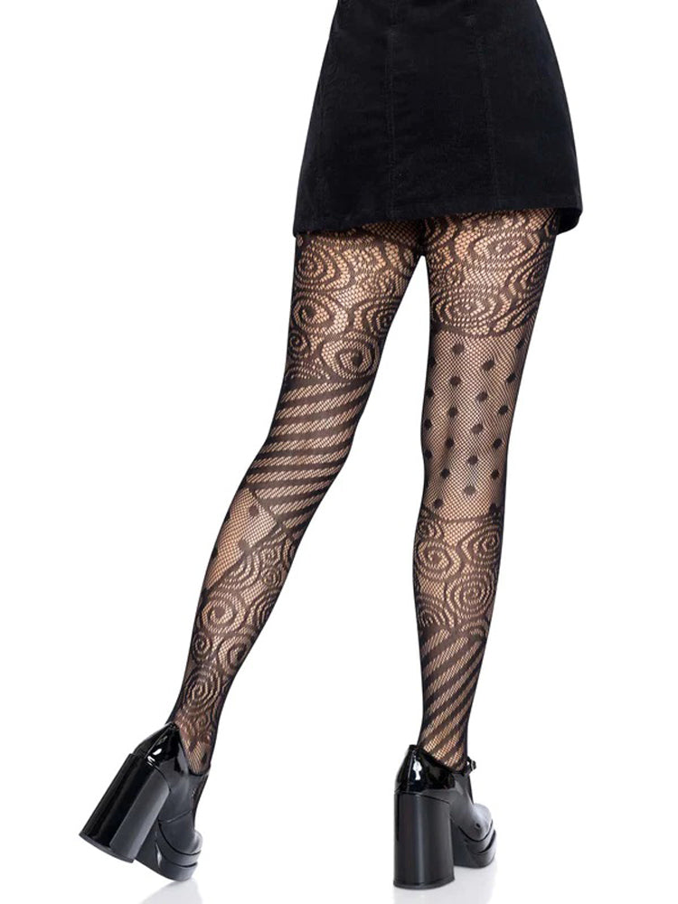 Leg Avenue Doll Net Tights – Classic Fishnet Design – Black