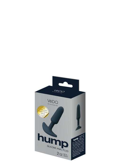 VeDO Hump Silicone Anal Plug - Waterproof Black Butt Plug