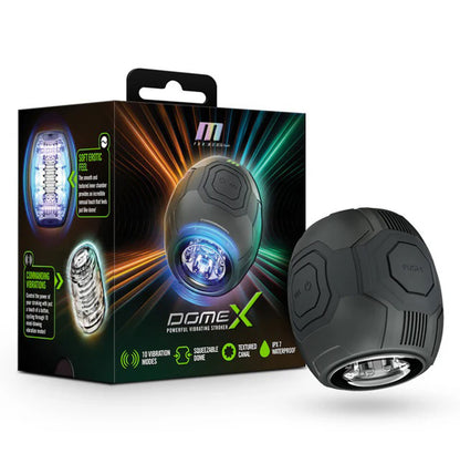 M for Men Dome X Vibrating Masturbator - Automatic Male Stroker - Black