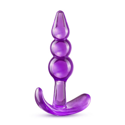 B Yours Triple Bead Anal Plug - Phthalate Free - Purple